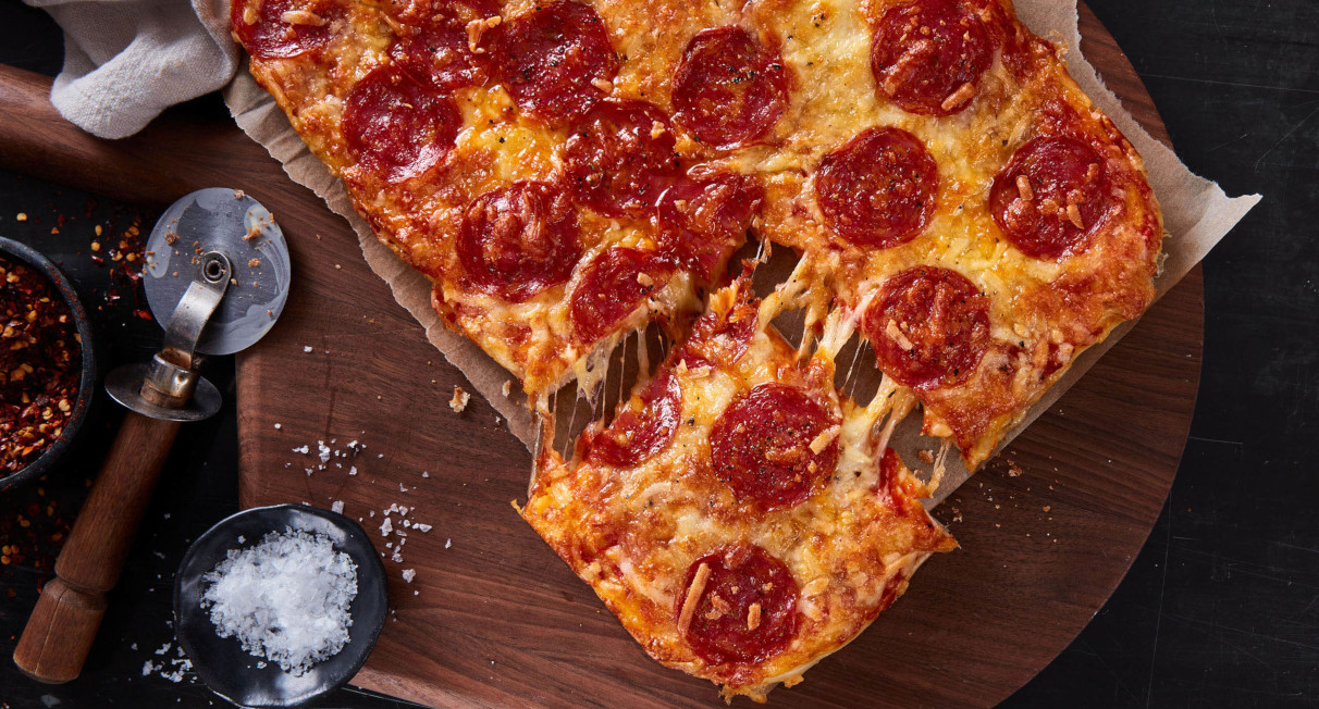 Detroit-Style Pepperoni Pizza